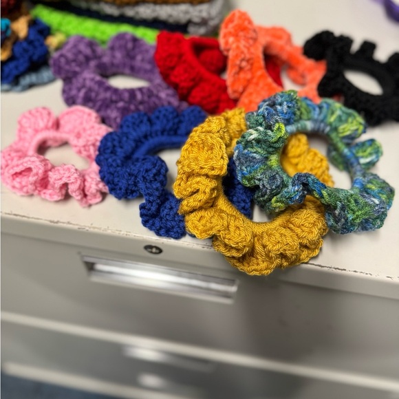 Cream & Green Crochet Beanie Hat made to order - Picture 8 of 8